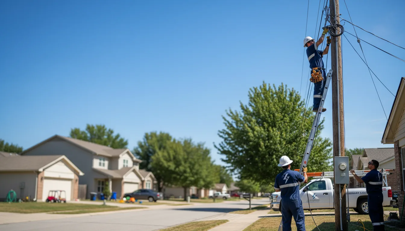 Residential electrician providing installation services in Zurich, MT
